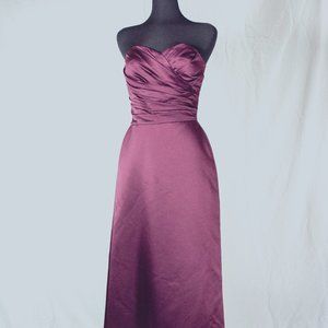 Bill Levkoff full length bridesmaid gown